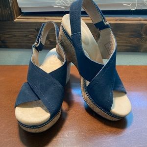 CLARKS collection size 6.5 navy sandals